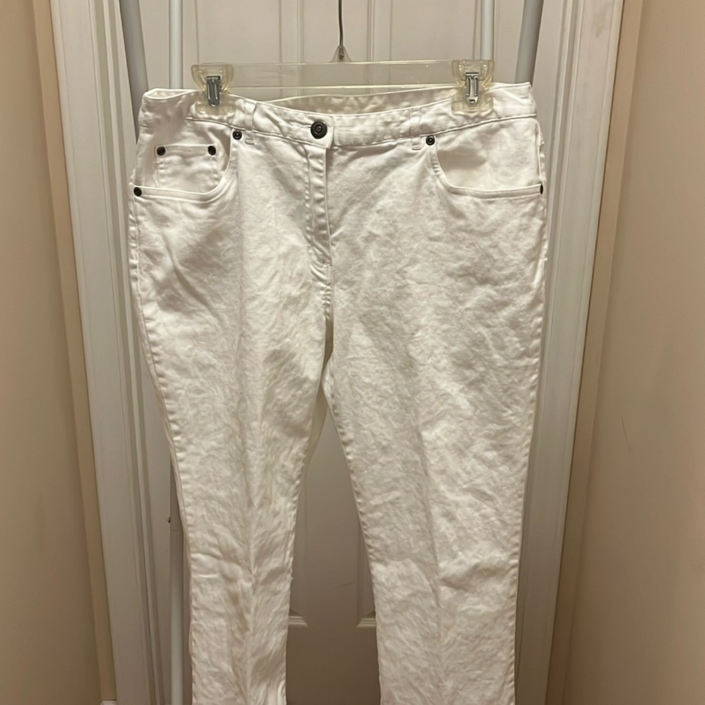 Ruby Rd white jeans women size 12 good condition